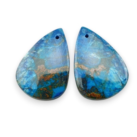 Szatukit para kaboszonów z dziurką 24x16 mm nr R117
