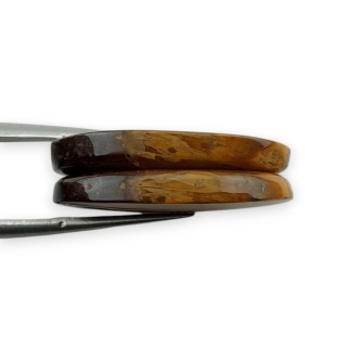 Tygrysie oko para kaboszonów z dziurką 23x15 mm nr R191