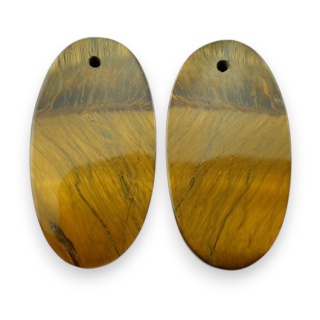 Tygrysie oko para kaboszonów z dziurką 27x14 mm nr R164