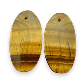 Tygrysie oko para kaboszonów z dziurką 27x14 mm nr R197