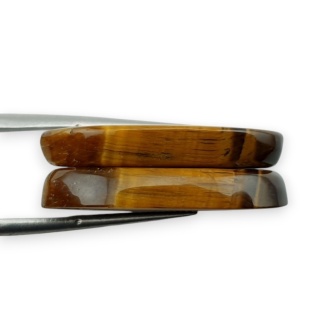 Tygrysie oko para kaboszonów z dziurką 27x14 mm nr R197