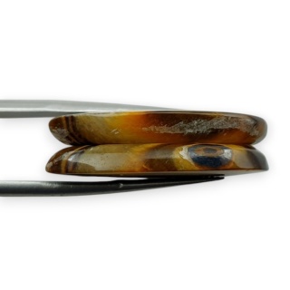 Tygrysie oko para kaboszonów z dziurką 28x13 mm nr R169
