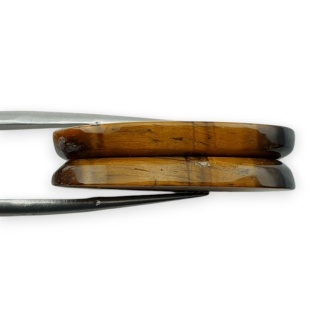 Tygrysie oko para kaboszonów z dziurką 28x15 mm nr R166