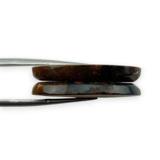 Tygrysie oko para kaboszonów z dziurką 28x17 mm nr R157