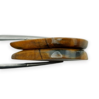 Tygrysie oko para kaboszonów z dziurką 28x19 mm nr R165