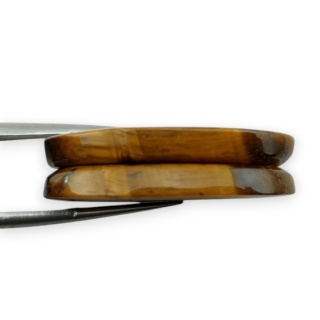 Tygrysie oko para kaboszonów z dziurką 29x14 mm nr R186