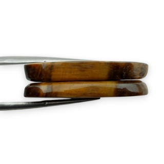 Tygrysie oko para kaboszonów z dziurką 29x15 mm nr R189