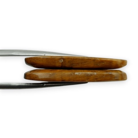 Tygrysie oko para kaboszonów z dziurką 30x14 mm nr R193