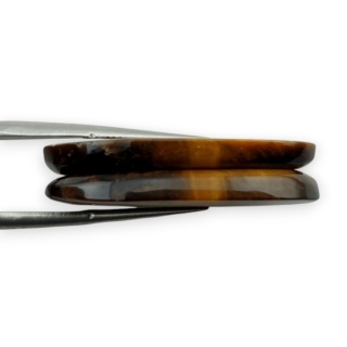 Tygrysie oko para kaboszonów z dziurką 30x15 mm nr R194