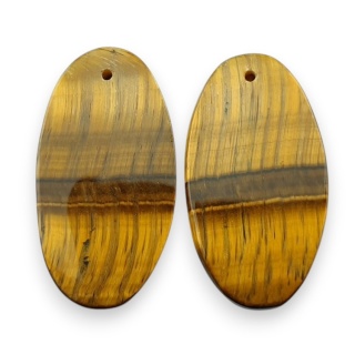 Tygrysie oko para kaboszonów z dziurką 30x16 mm nr R184