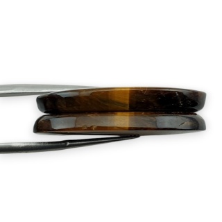 Tygrysie oko para kaboszonów z dziurką 30x16 mm nr R192