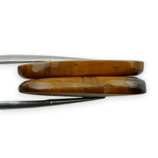 Tygrysie oko para kaboszonów z dziurką 30x17 mm nr R188