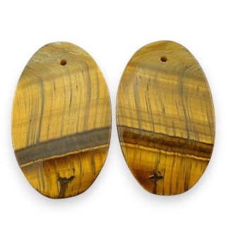 Tygrysie oko para kaboszonów z dziurką 30x18 mm nr R175