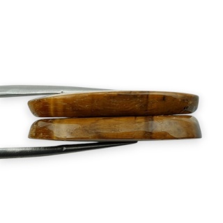 Tygrysie oko para kaboszonów z dziurką 30x18 mm nr R175