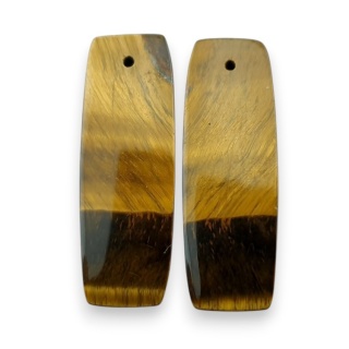 Tygrysie oko para kaboszonów z dziurką 31x11 mm nr R219