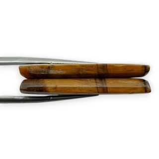 Tygrysie oko para kaboszonów z dziurką 33x17 mm nr R181