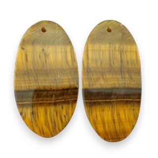 Tygrysie oko para kaboszonów z dziurką 34x18 mm nr R176