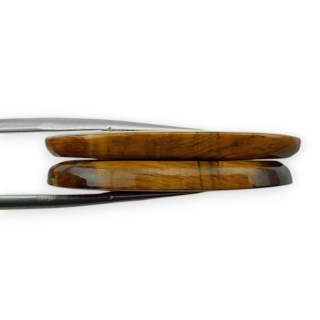 Tygrysie oko para kaboszonów z dziurką 34x18 mm nr R176