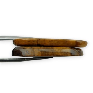 Tygrysie oko para kaboszonów z dziurką 34x18 mm nr R200