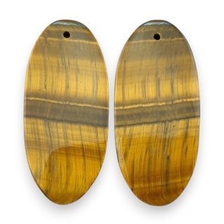 Tygrysie oko para kaboszonów z dziurką 35x16 mm nr R218