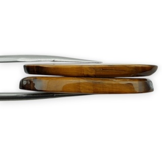 Tygrysie oko para kaboszonów z dziurką 35x16 mm nr R218