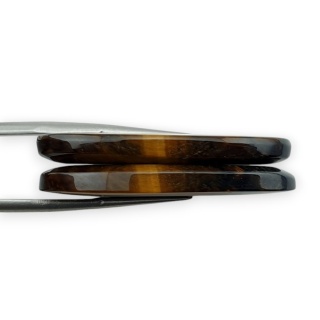 Tygrysie oko para kaboszonów z dziurką 36x18 mm nr R173
