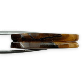 Tygrysie oko para kaboszonów z dziurką 37x18 mm nr R179