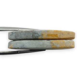 Jaspis maligano para kaboszonów z dziurką 14x13 mm nr R256