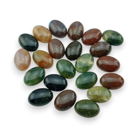 Indian agate cabochon 14x10 mm 1 pc