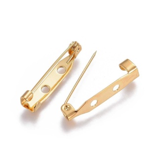 Baza broszki stal szlachetna 25x5mm 1 szt pozłacana