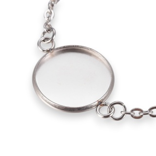 Bransoletka z bazą kaboszonu 16 mm 14,5+5,5 cm