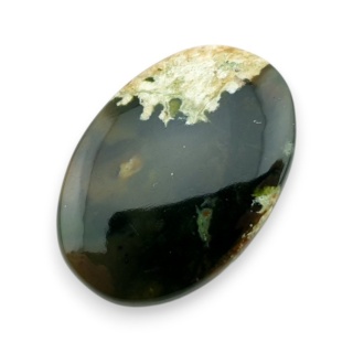 Chrom chalcedon kaboszon 32x22 mm nr 58