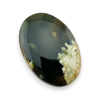 Chrom chalcedon kaboszon 32x22 mm nr 58