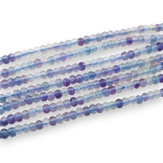 Fluoryt oponka fasetowana 2,5x2 mm sznur