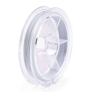 Japońska linka jubilerska stalowa powlekana SakuLux 0,4 mm szpula 10 m white