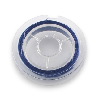 Linka jubilerska stalowa powlekana 0,38 mm szpula 10 m blue