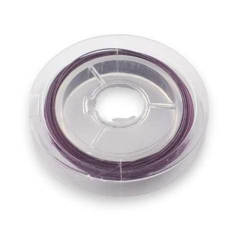 Linka jubilerska stalowa powlekana 0,38 mm szpula 10 m purple