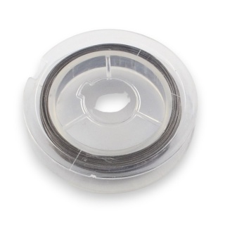 Linka jubilerska stalowa powlekana 0,38 mm szpula 10 m camel