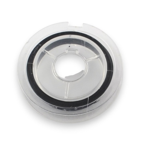 Linka jubilerska stalowa powlekana 0,38 mm szpula 10 m black