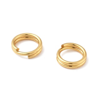 Ogniwo sprężynka stal szlchetna 4x1 mm 10 szt pozłacane