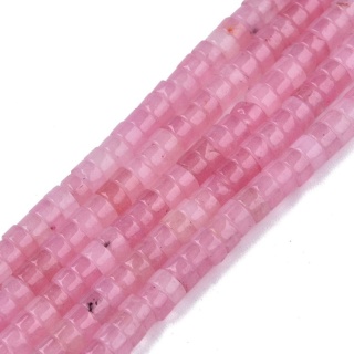 Jadeit różowy koralik heishi 4x2 mm sznur