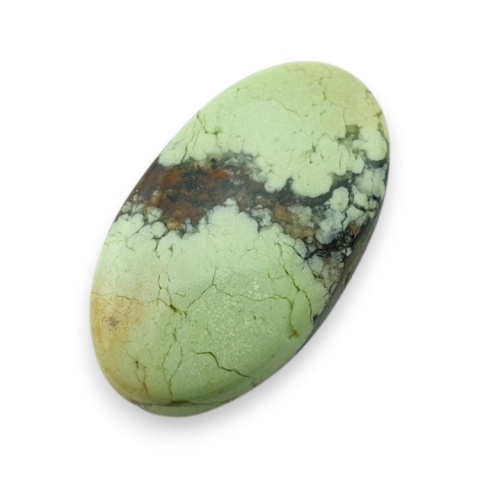 Chryzopraz cytrynowy kaboszon 27x16 mm nr 53