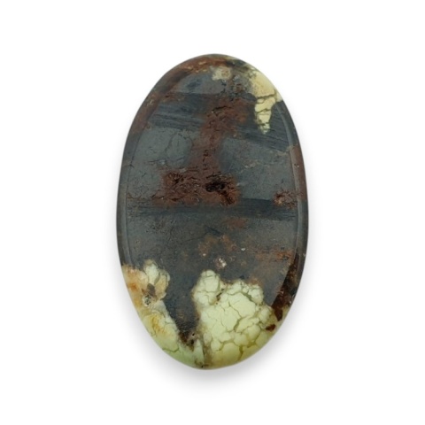 Chryzopraz cytrynowy kaboszon 27x16 mm nr 53