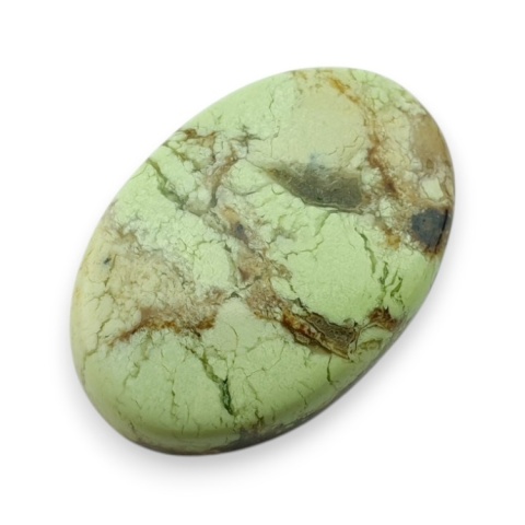 Chryzopraz cytrynowy kaboszon 27x19 mm nr 13