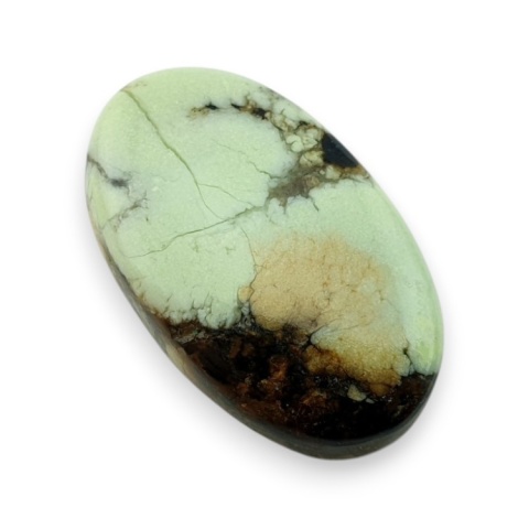 Chryzopraz cytrynowy kaboszon 28x17 mm nr 34