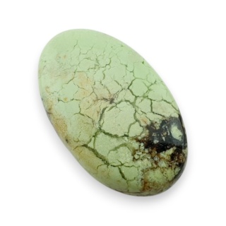 Chryzopraz cytrynowy kaboszon 28x17 mm nr 63