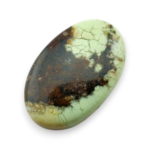 Lemon chrysoprase cabochon 28x18 mm no 30