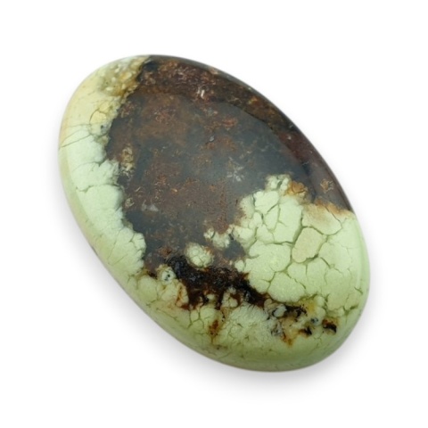 Lemon chrysoprase cabochon 28x18 mm no 30