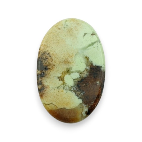 Lemon chrysoprase cabochon 28x18 mm no 30
