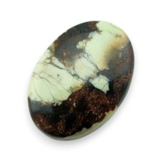 Chryzopraz cytrynowy kaboszon 28x20 mm nr 15